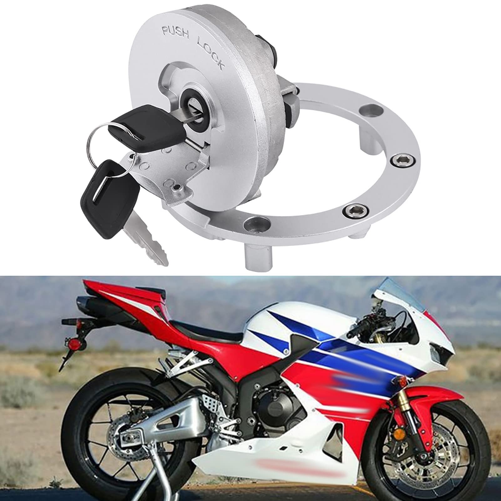 HONDA バイクタンク 青 CBRタンク鍵無し HONDA バイクタンク 青 CBRタンク鍵無し - メルカリ