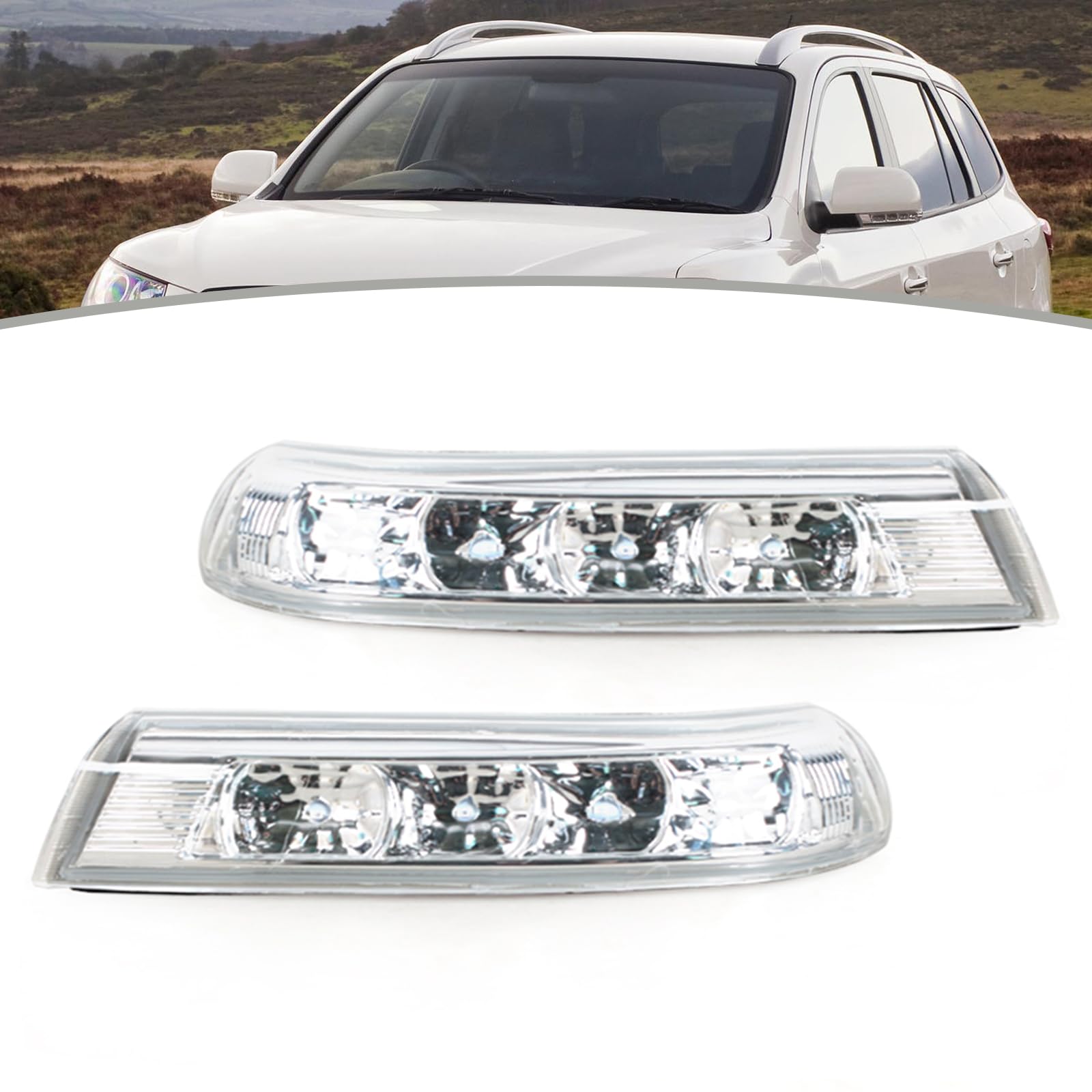 JESYMBX Rearview Mirror Turn Signal Light For Hyundai Santa Fe 2010-2012 Veracruz IX55 2007-2012 Left&Right