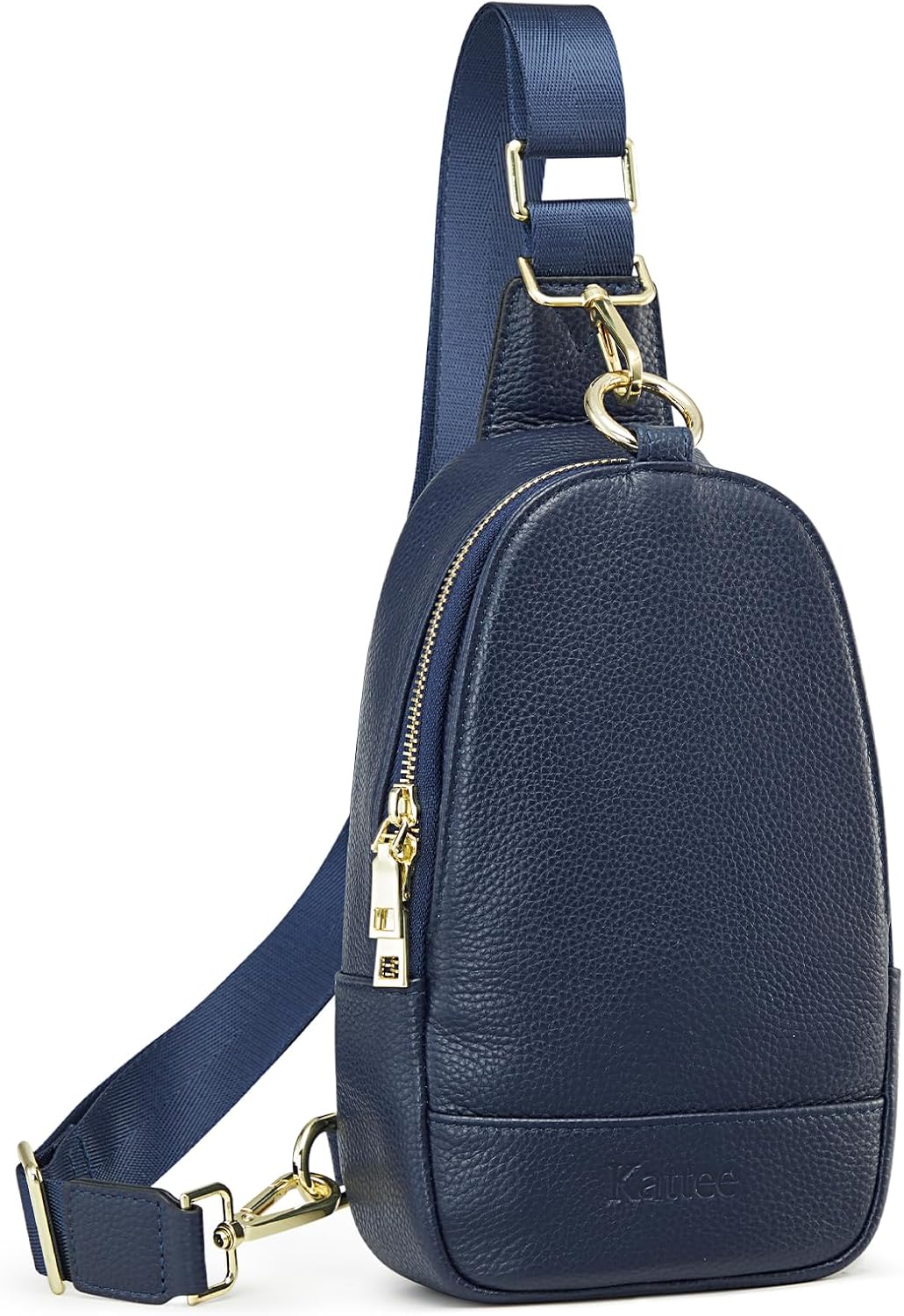 Kattee Leather Sling Bag for Women, Womens Leather Fanny Crossbody Purse for Travel,Small Sling Bag with RFID Blocking | Small, with RFID Blocking