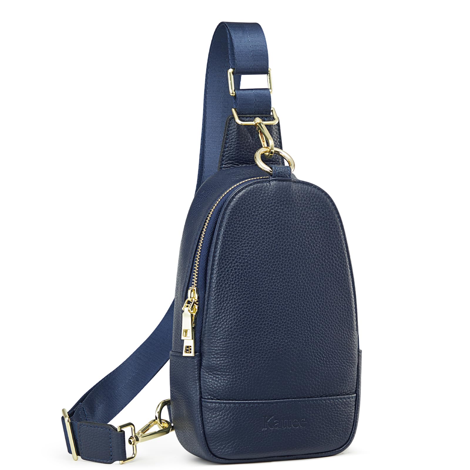 Kattee Leather Sling Bag for Women, Womens Leather Fanny Crossbody Purse for Travel，Small Sling Bag with RFID Blocking | Small, with RFID Blocking