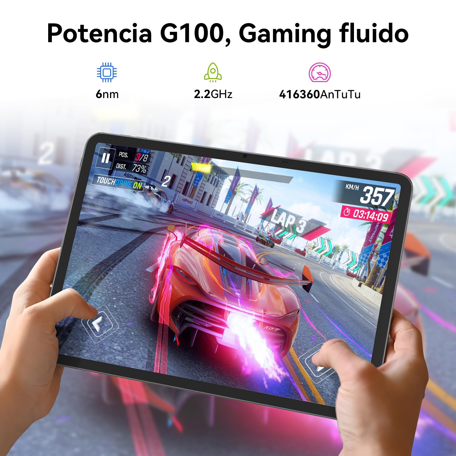 Blackview Link8 Tablet 13 Pulgadas,Android 15 Tableta con Teclado y Lapiz y Ratón,36GB RAM+256GB ROM,90Hz 2K FHD Display Octa Core G100 Gaming Tablet,16MP+13MP/Gemini AI/Widevine L1/8400mAh/Face ID