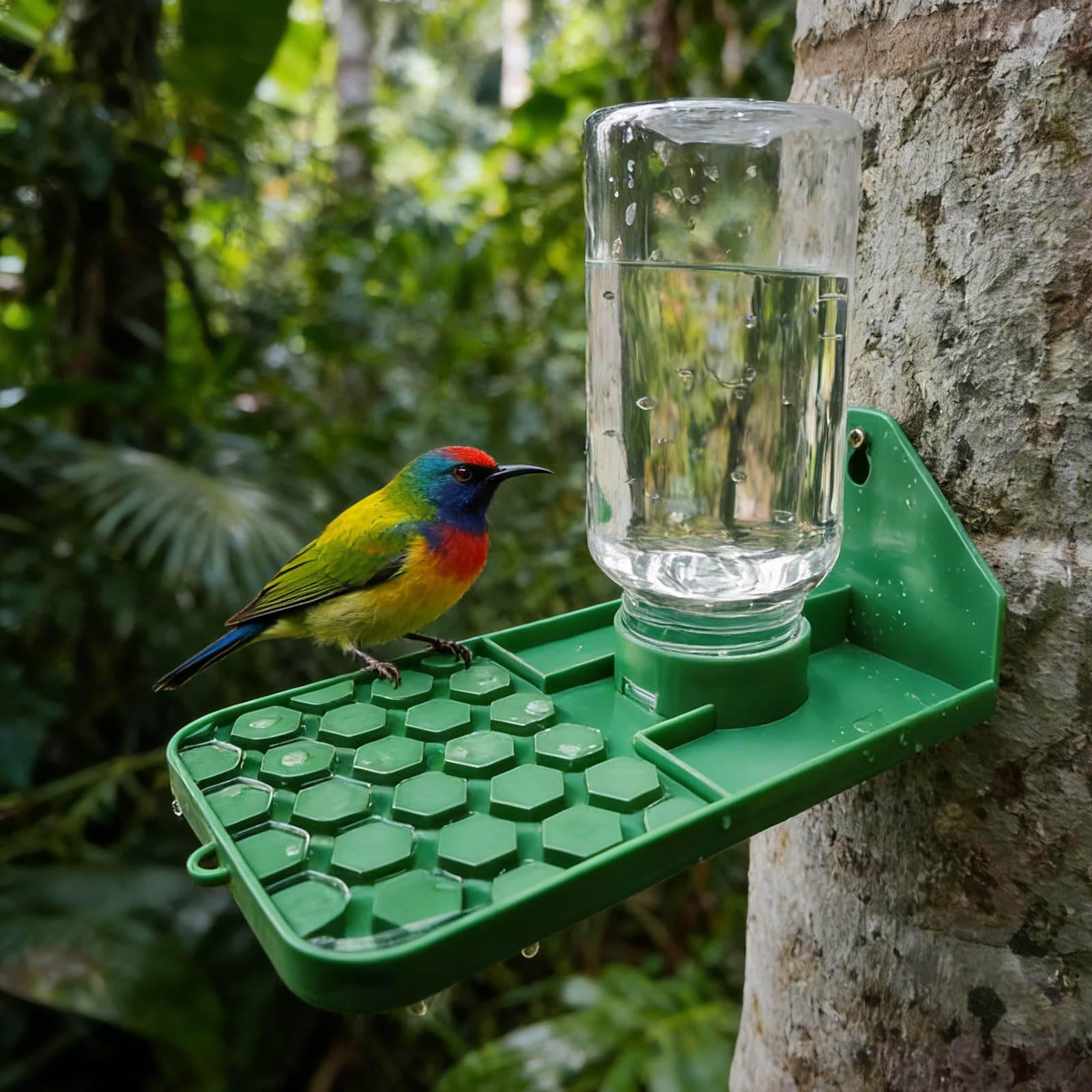 2/4 distributori di acqua per api, montaggio a parete o albero, abbeveratoio per api, farfalle, colibrì e insetti (1)