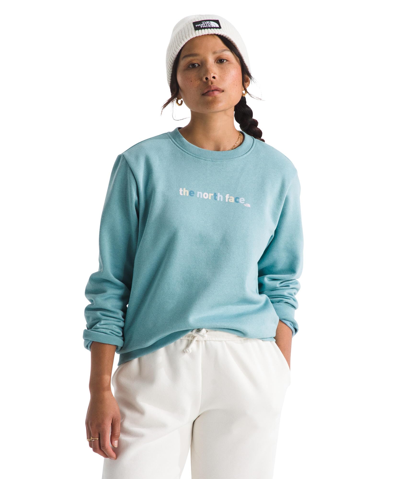 The North Face womens Evolution Proud Crew | Everyday Shirt With a Logo Graphic