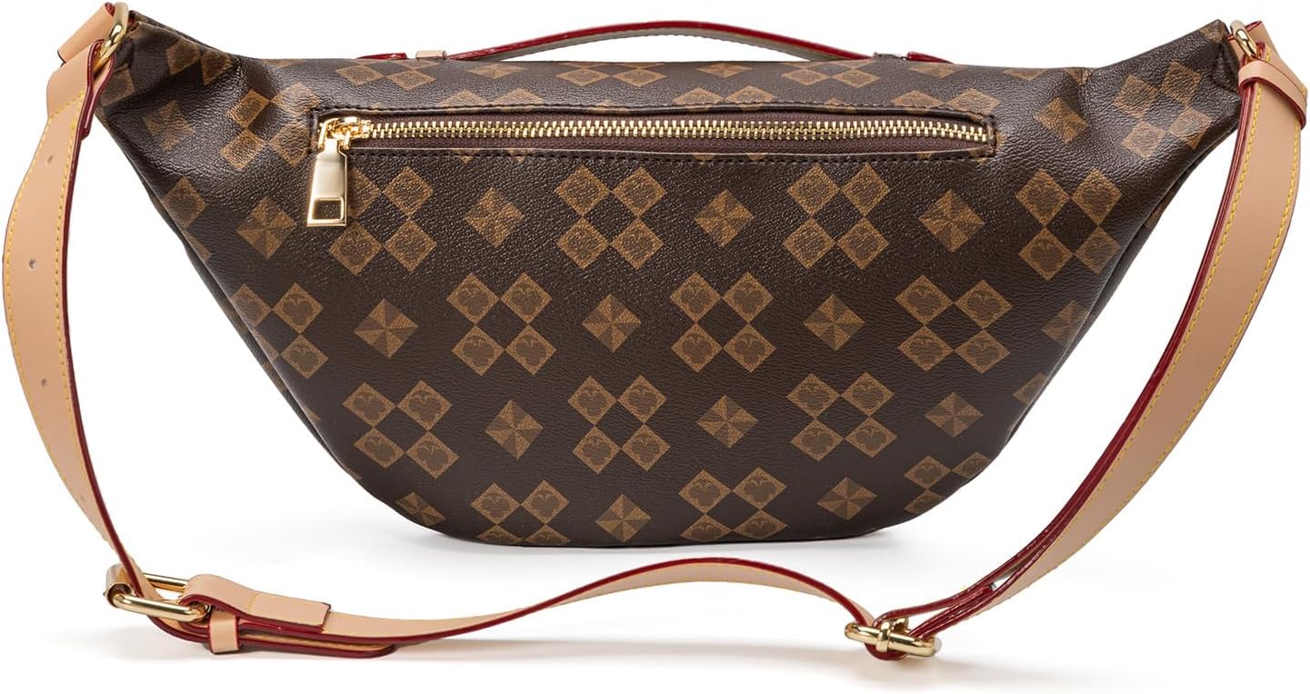 Versatile Women's Designer Fanny Pack - Sling Bag for On-the-Go Style & Travel - Perfect as Crossbody or Chest Bum Bag (Beige - B) - Image 8