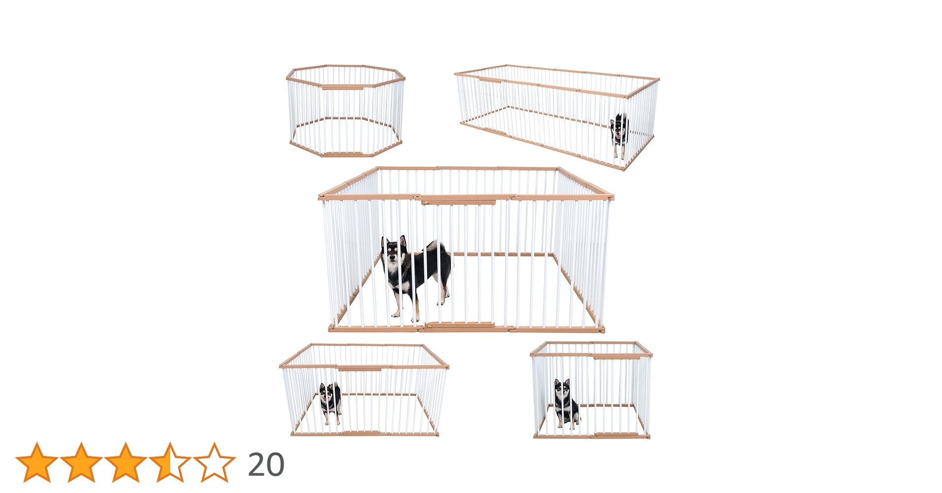 Amazon | KIRATAKU ペットサークル 大型犬 高さ68cm ペット