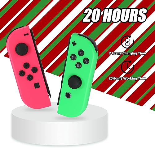 Miniatura 3 de Tinygu Joy Cons for Switch Nintendo Left and Right Switch Joy Con Controllers Left Right Wireless Remote Replacement for Switch Joycons Support