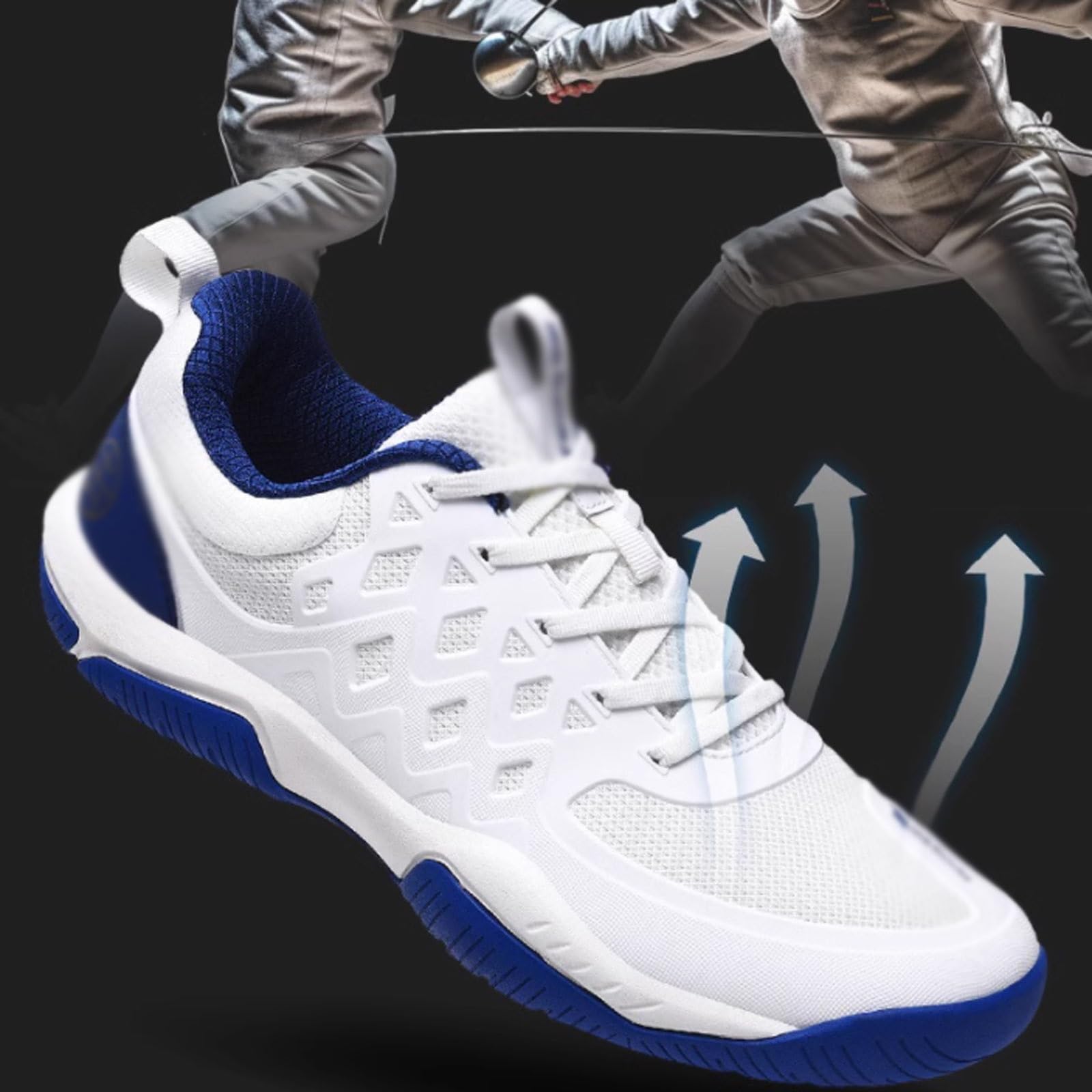 Zapatos de Esgrima Profesionales para Adultos Zapatos de Entrenamiento para Hombres y Mujeres Calzado Deportivo Resistente Al Desgaste Específico para Competiciones