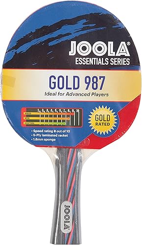 JOOLA Essentials Series Gold 987 - Raqueta de tenis de mesa  Ping Pong profesional para jugadores avanzados  Golpea golpes más rápidos y más duros disponible en Yaxa Costa Rica