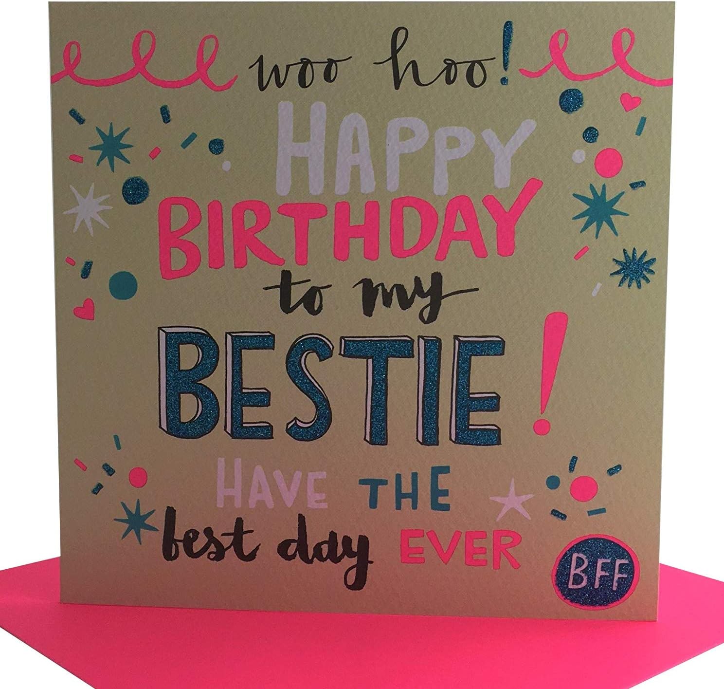 Rachel Ellen Designs Best Friend Birthday Card - Happy Birthday to my Bestie