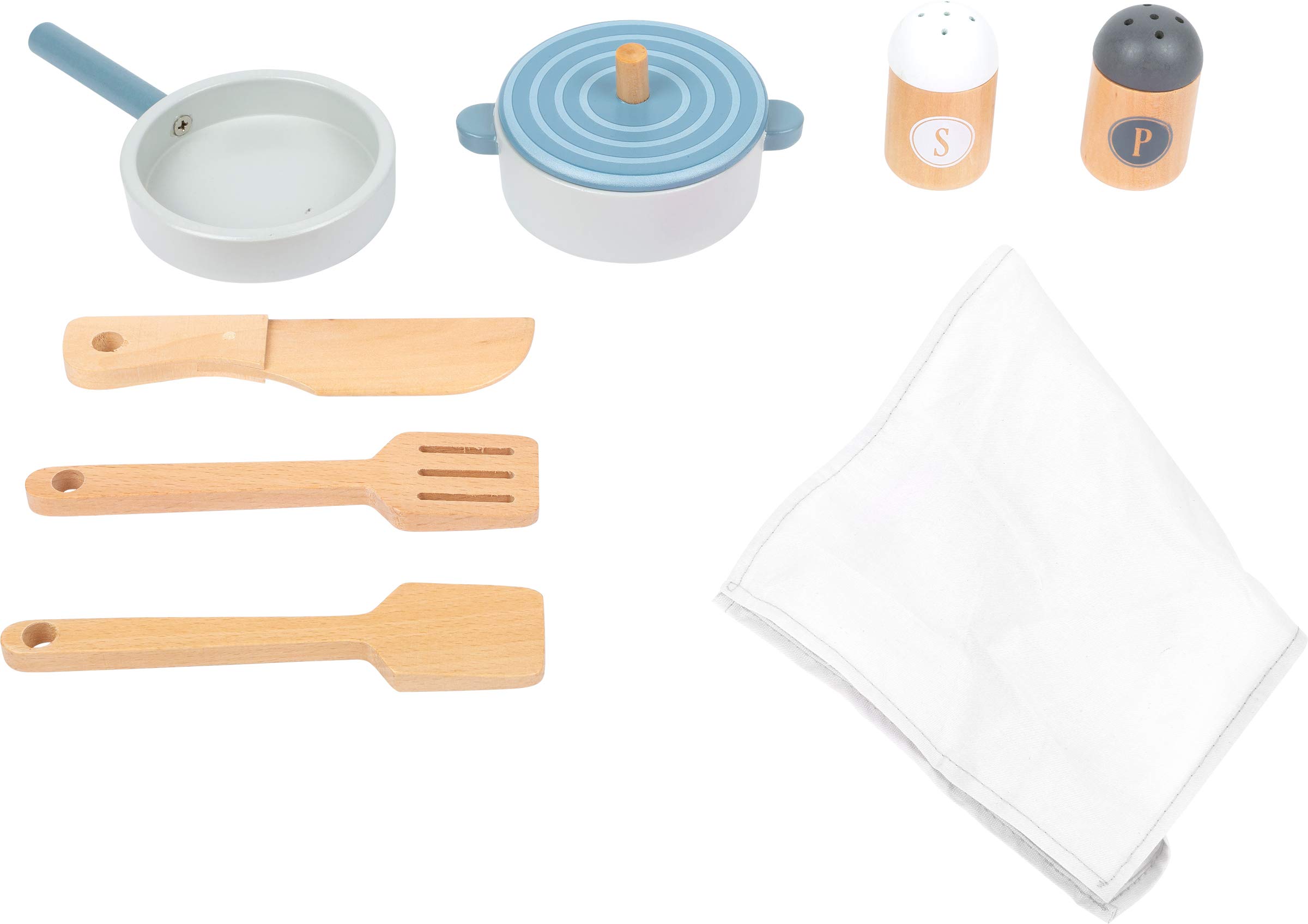 small foot Kinderküche "Rosa Gourmet" aus Holz, Multifunktionsküche in Rosatönen, mit viel Zubehör, ab 3 Jahren, 11465