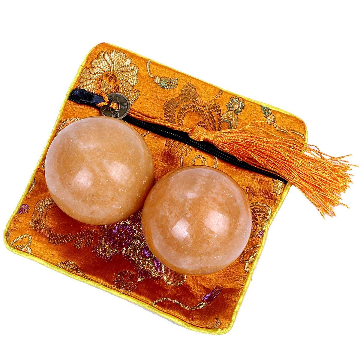 Amazon | 健身球 健康球 健康ボール 手の機能回復 脳活ボール 天然石