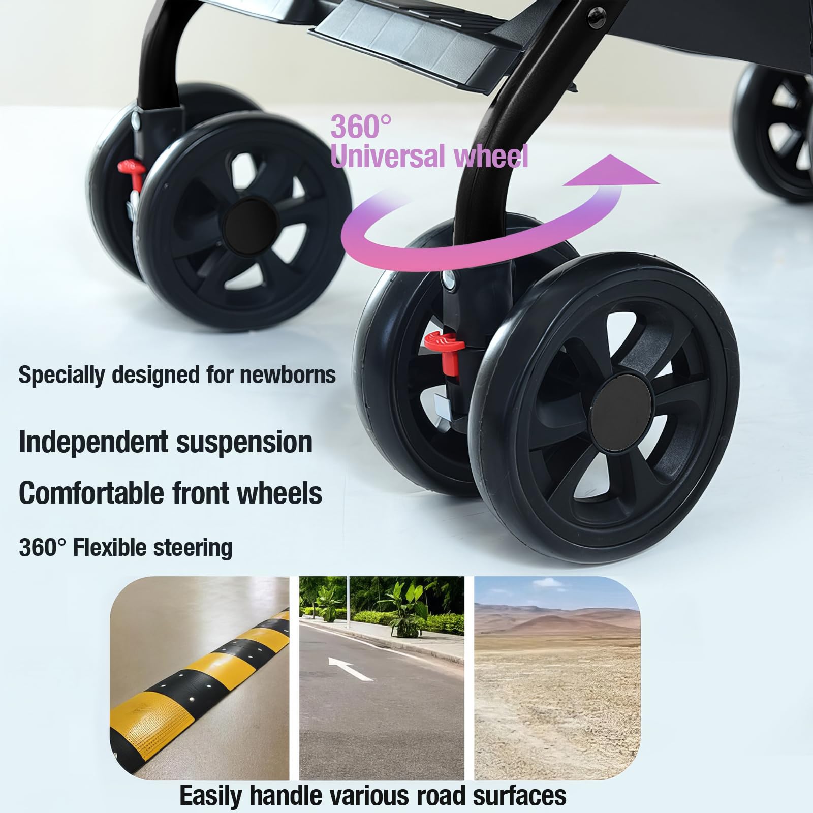 Sianldcone Ultraleggero Passeggino di Soli 4,6 kg, Passeggini Compatto Fino a 15 kg, Passeggino da Viaggio con Posizione Sdraiata Regolabile, Carrozzina per Neonati Portatile Pieghevole (A8 Grey)