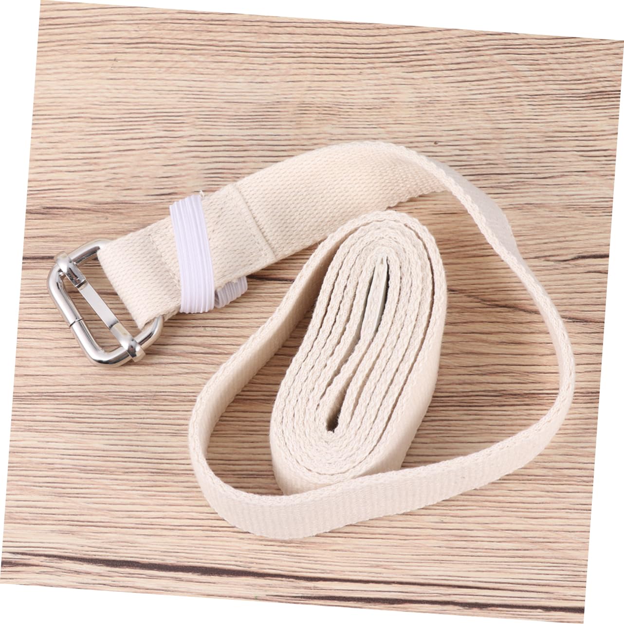 SUPVOX Yoga Straps for Stretching Yoga Strap Loops Elastic Band Portable Stretch Belt for Women Men (cotton 1.2m)