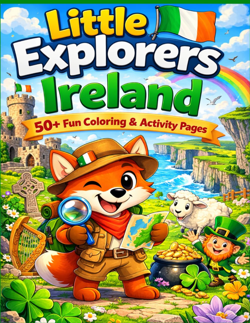 Little Explorers: Ireland: A Fun Colouring and Activity Book for Kids | Discover Irish Castles, Legends, Landmarks and Nature