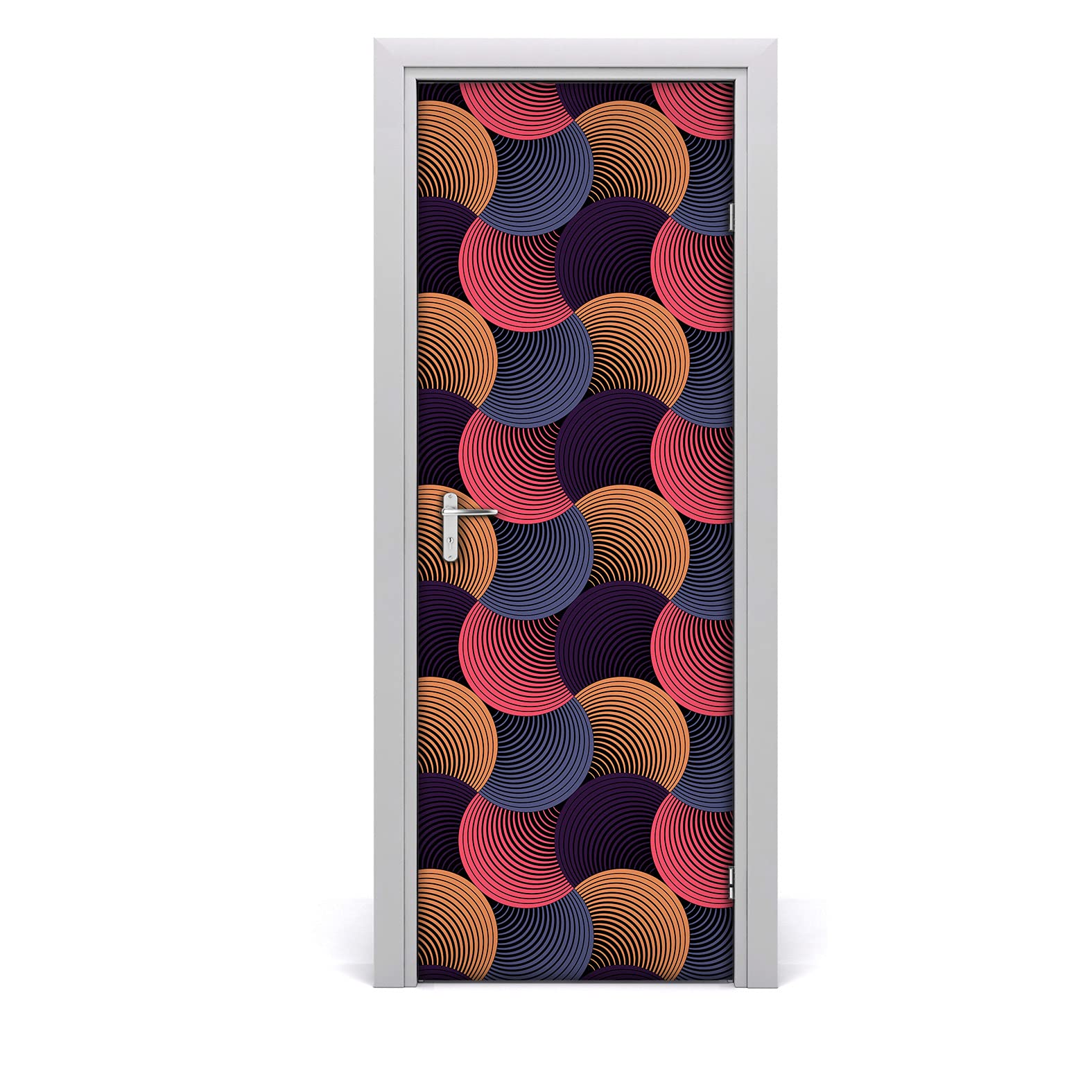 Renueva puertas viejas con el vinilo autoadhesivo de 70x200 cm lavable diseño floral