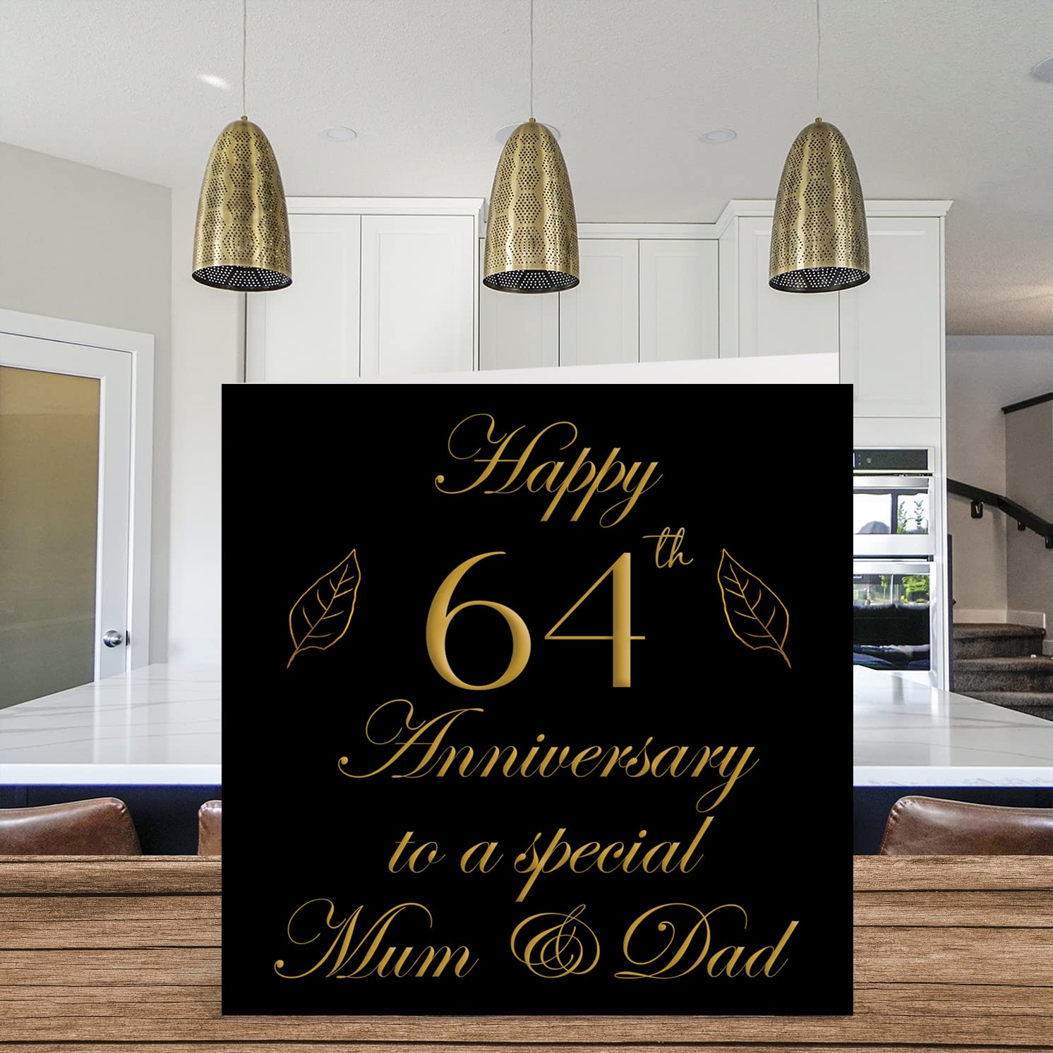 Biglietto di auguri per il 64° compleanno: design Oldometer (PDF stampabile) - Italia