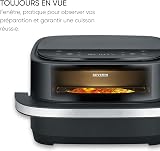 Severin Friggitrice ad aria calda Pizza & More, programmi per pizza, 10 programmi di cottura, distribuzione ottimale del calore, forma extra larga, con finestra di visualizzazione, 4 l, 2100 W, nero - 5