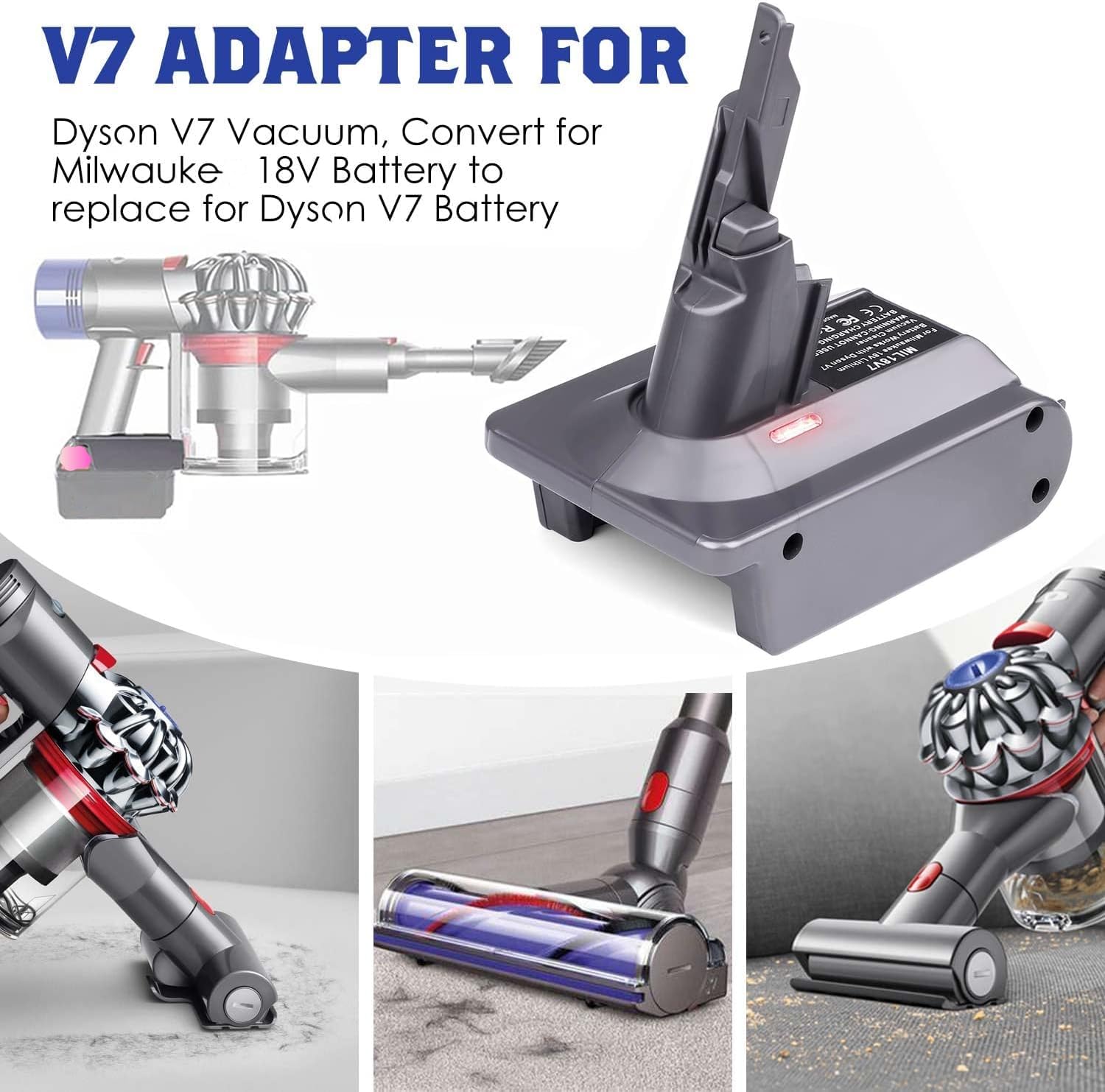 Amazon.com: YMWLKJ MIL18V7 Battery Adapter for Dyson, Convert for