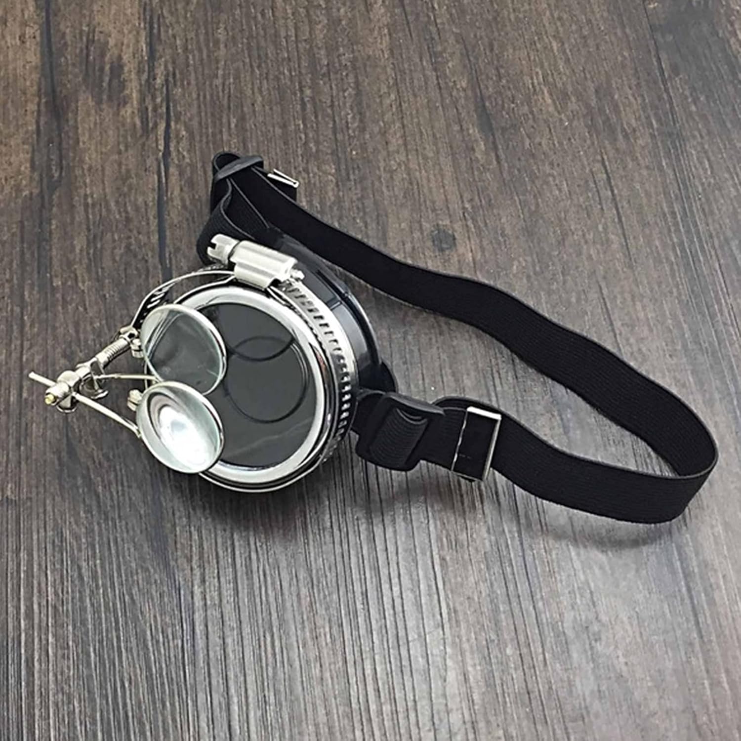 Halloween Cosplay Steampunk Monocle Goggles with Magnifier Punk Biker Rave Goth Victorian Custome gift - Image 2