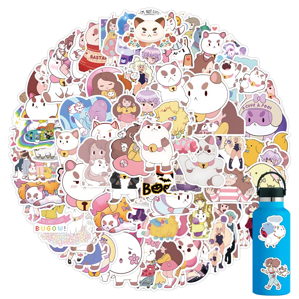STKR 104pcs bee and Puppycat Stickers