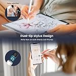 DIGIROOT Fast Charge iPad Pencil for Apple with Palm Rejection Tilt Sensitivity for 2018-2026 Stylus Pen for iPad 6/7/8/9/10/11, iPad Air 3/4/5/M2/M3, iPad Pro 11"/12.9"/M4, (Creamy White)