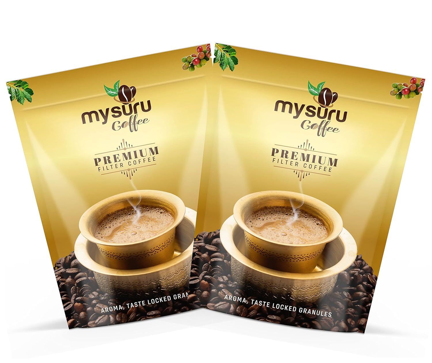 MYSURU COFFEE Premium Filter Coffee Powder 500g [Pack of 2] | Aromatic Taste [80% Coffee - 20% Chicory] | Traditional South Indian Blend | Freshly Roasted Ground Coffee