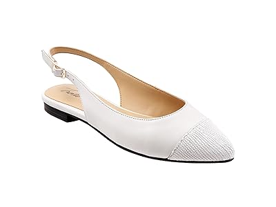 Trotters Halsey (White Leather) Women