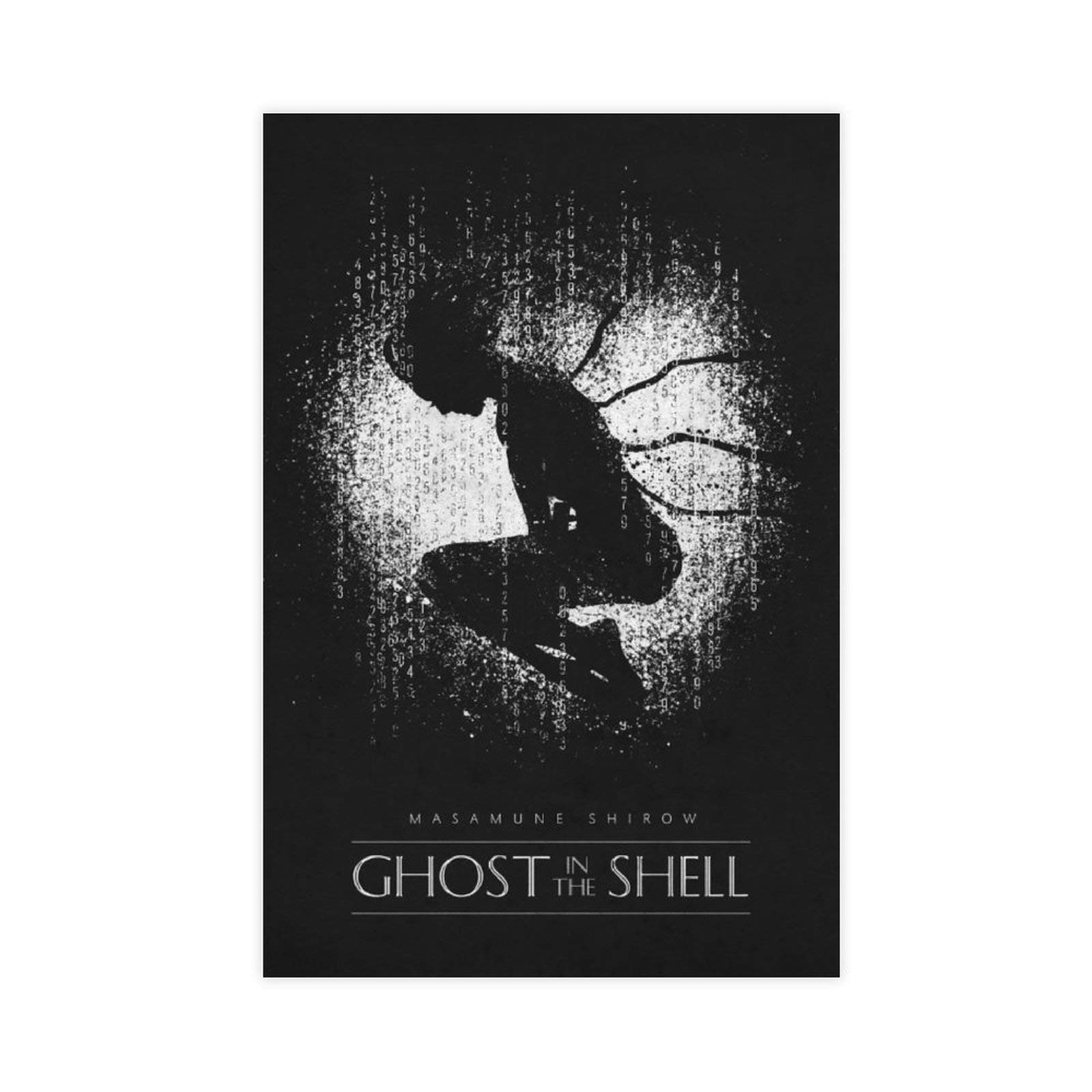 Ghost in The Shell Iconic Vintage Movie Posters Canvas Wall Art Decor Print Picture Paintings for Living Room Bedroom Decoration 12×18inch(30×45cm) Unframe-style1