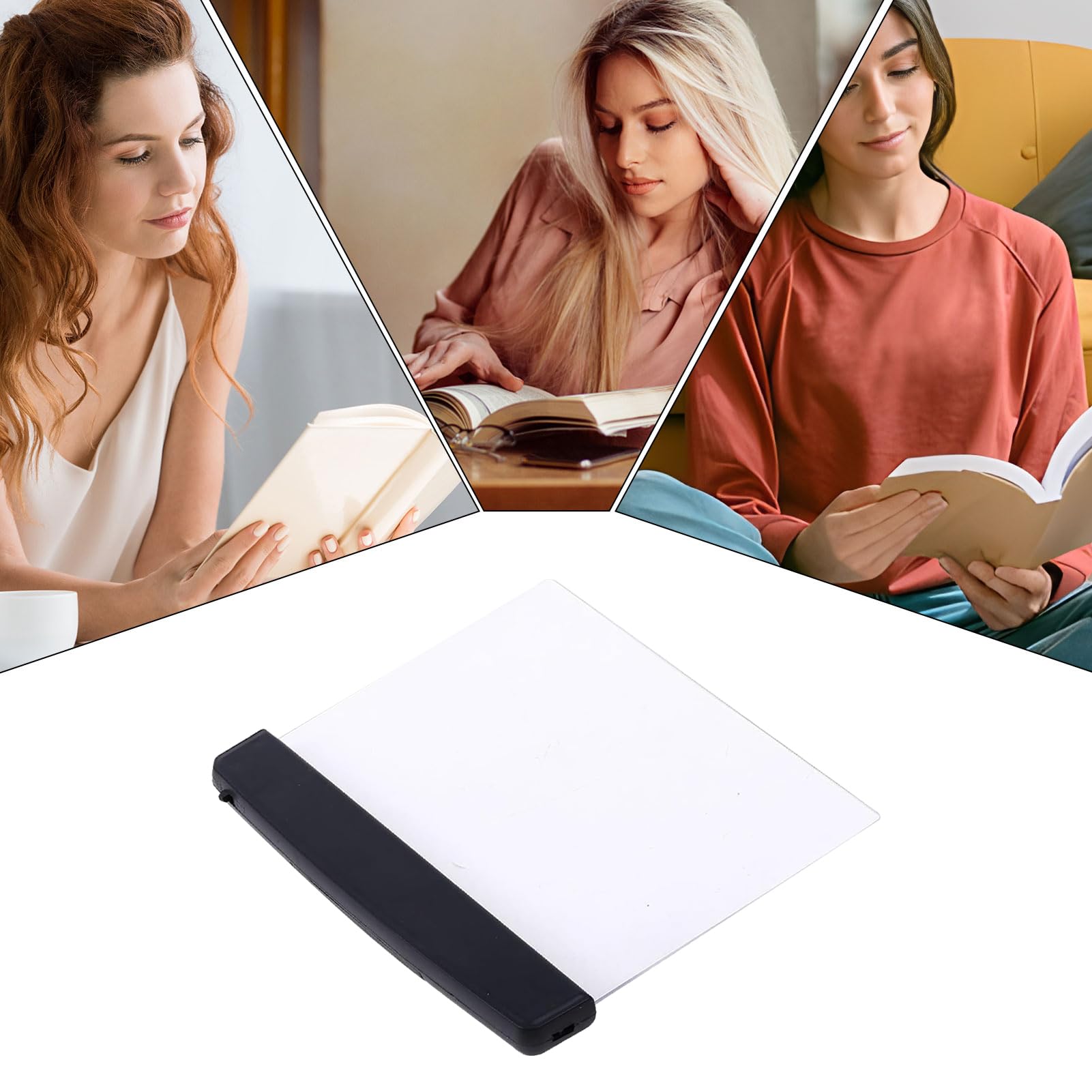 Lampka do czytania książek LED - Lampka z klipsem do ochrony oczu dla książek, tabletów, laptopów | Regulowana jasność i elastyczna szyjka, ładowanazasilany bateryjnie do spania, podróży lub nauki