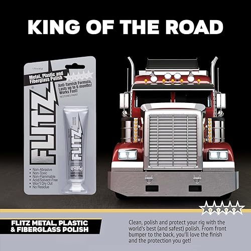 Miniatura 15 de Flitz Pasta de esmalte de metal multiusos – lata de 2 libras de pulido cromado hecho en Estados Unidos – Funciona en acero inoxidable, aluminio