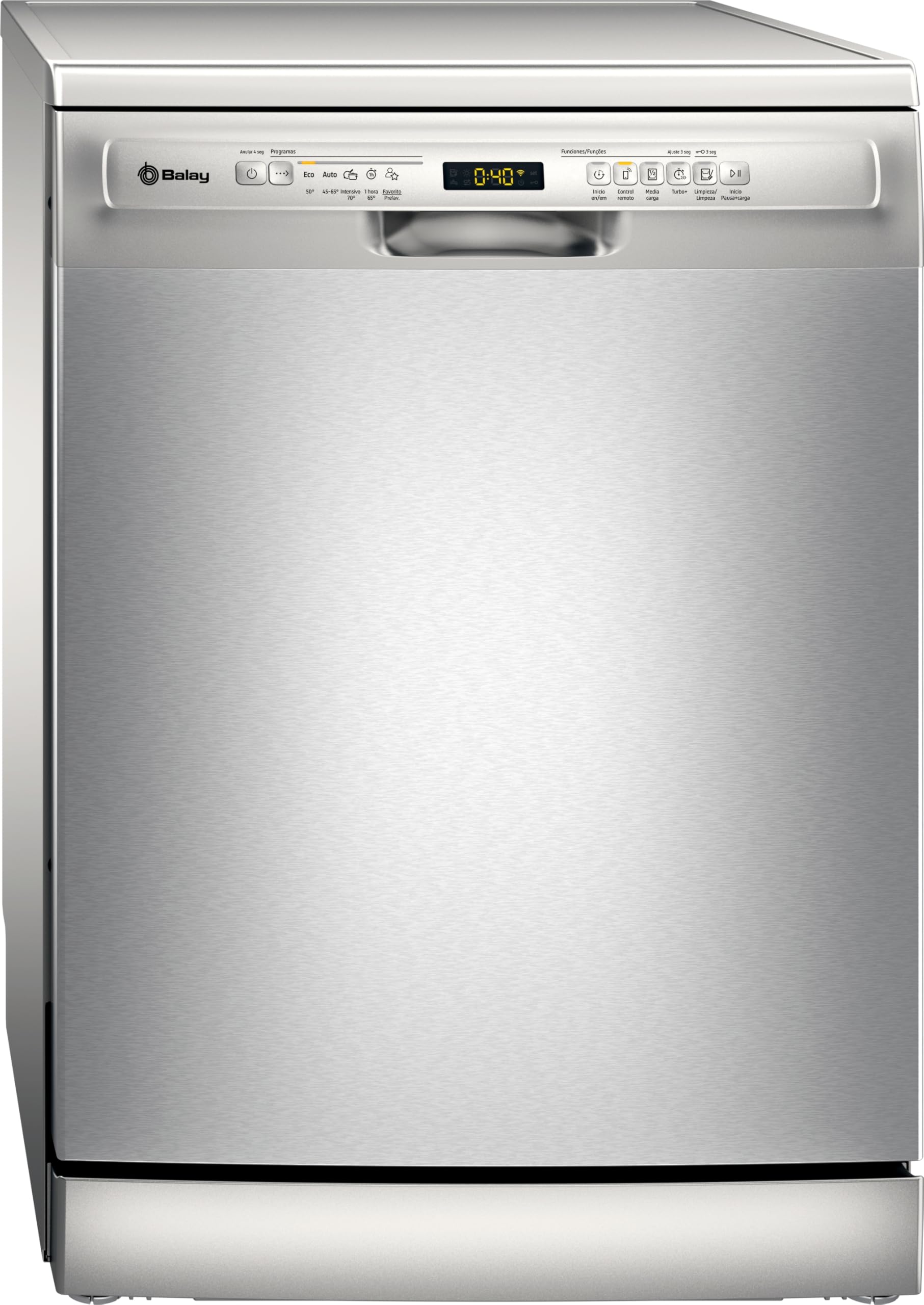 Balay - Lavastoviglie senza installazione, larghezza 60 cm, Extra Silenzio, Acciaio anti-impronte, 3VS5332IP
