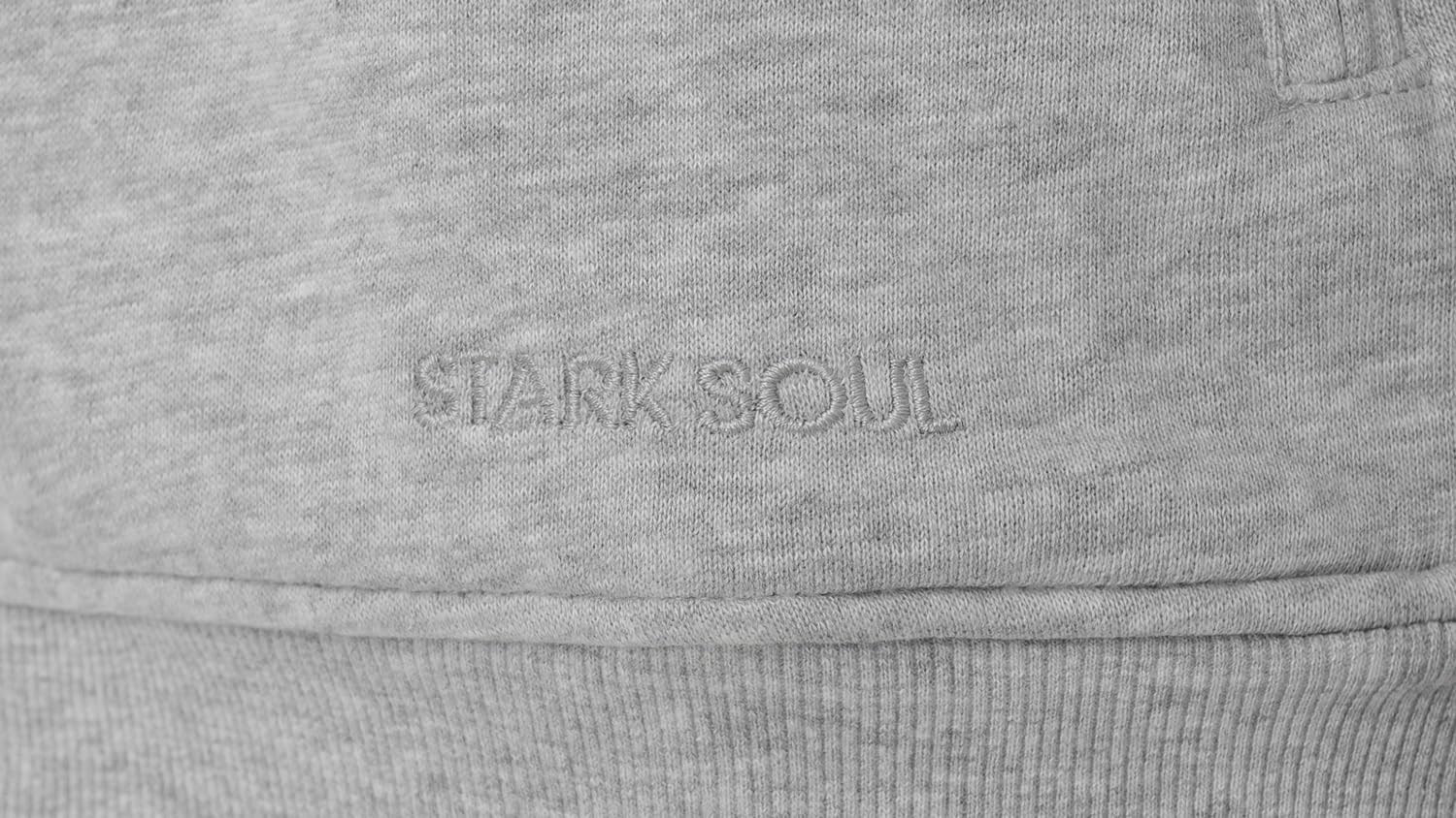 STARK SOUL Sudadera BLANK, con cuello alto, cremallera y 2 bolsillos