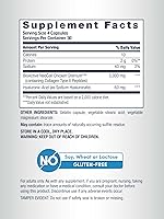 Vista 4 de NeoCell Suplemento para el complejo articular 120 cápsulas Ácido hialurónico Plus Colágeno tipo II Fórmula avanzada