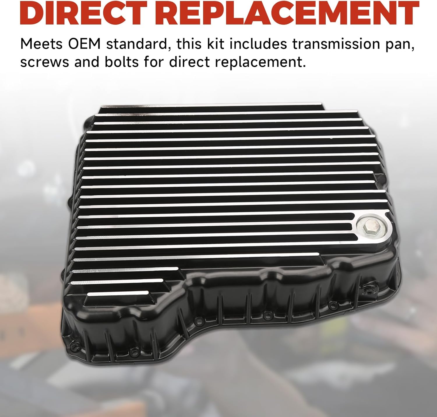 Heavy Duty Transmission Oil Pan Compatible with Dodge Ram 2500/3500 2007-2021 6.7L 68RFE Transmission Replace# 228052110