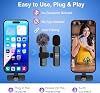 Micrófono mini Vislla para iPhone y Android, batería de 11H, micrófono de solapa inalámbrico con cancelación de ruido, para creadores de contenido, vlogs, YouTube, TikTok, grabación de video, streaming, entrevistas 7