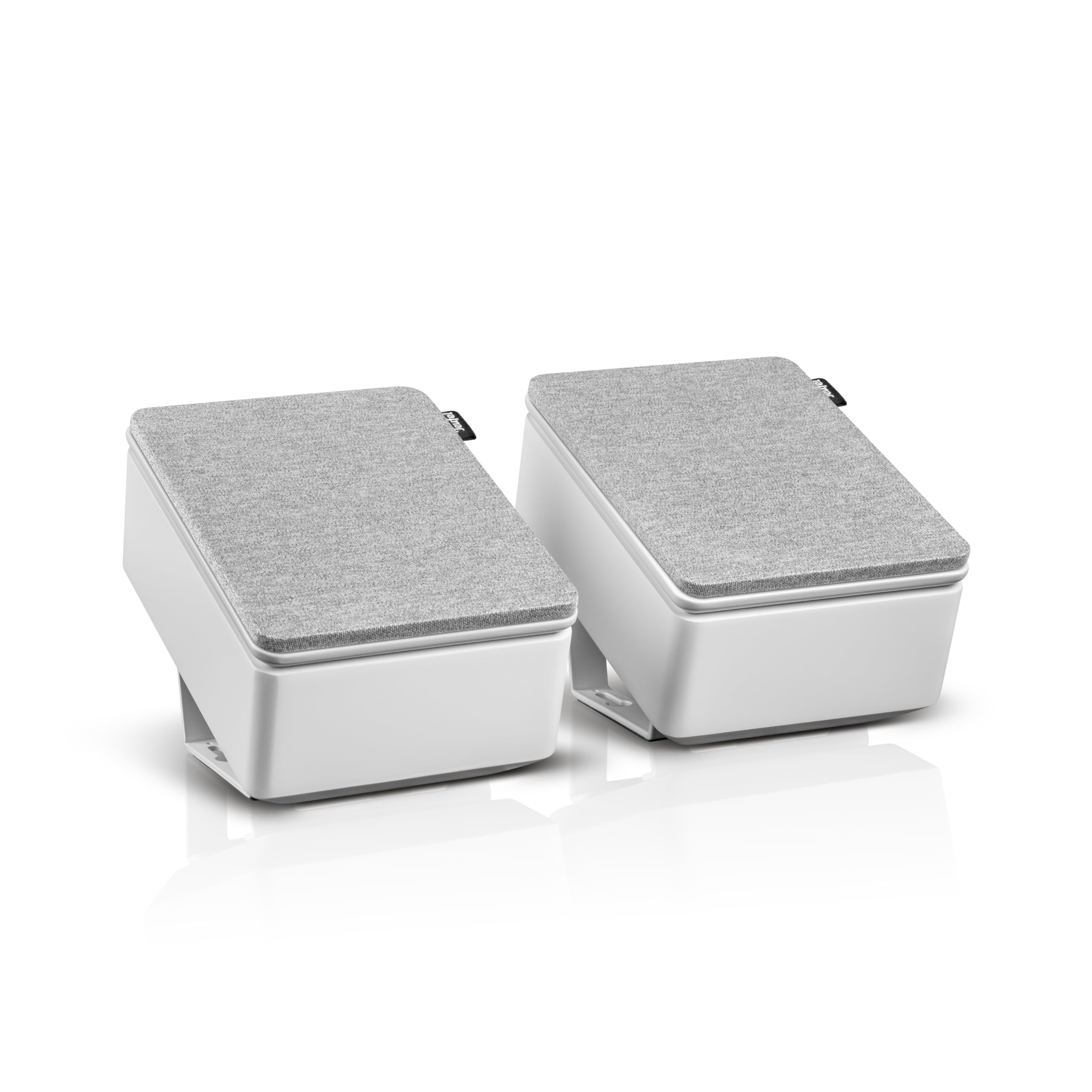 Teufel REFLEKT – Lot de 2 Paires d’Enceintes Dolby Atmos, compatibles présente, Avant ou arrière, pour système Home cinéma (Blanc)