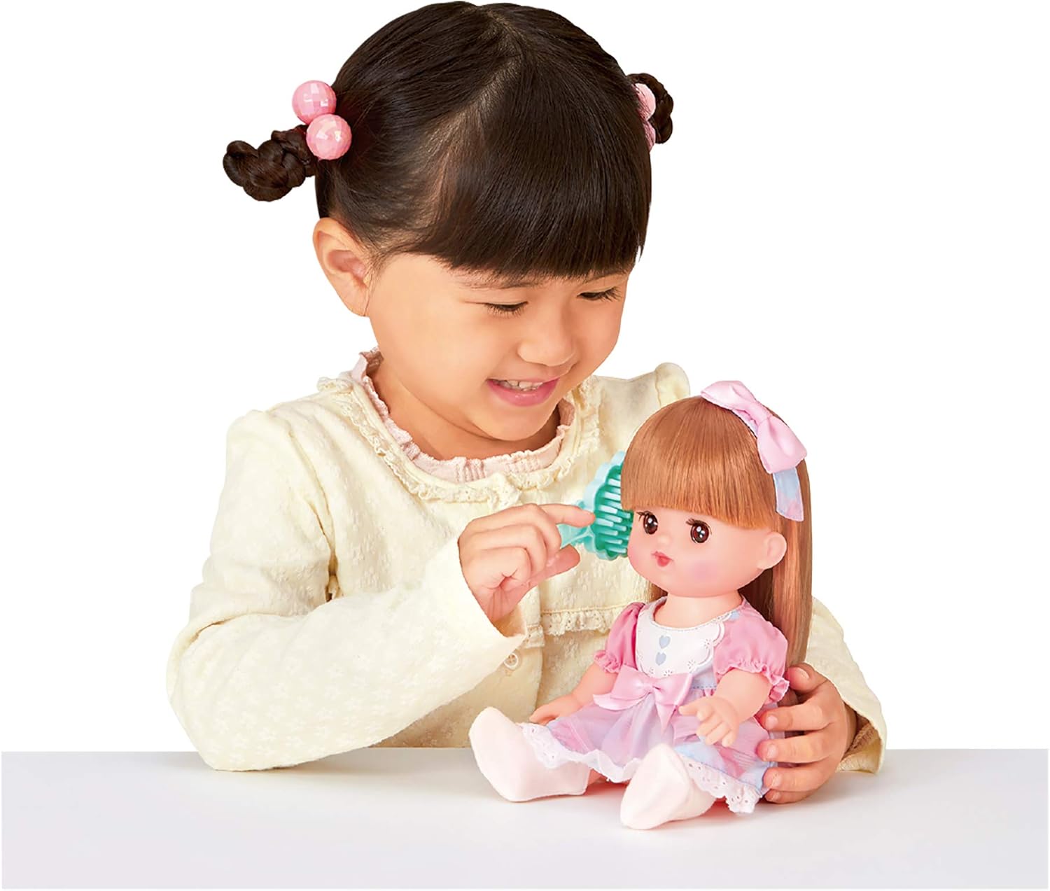 Amazon メルちゃん お人形セット おめめぱちくりロングヘアネネちゃん おもちゃ おもちゃ