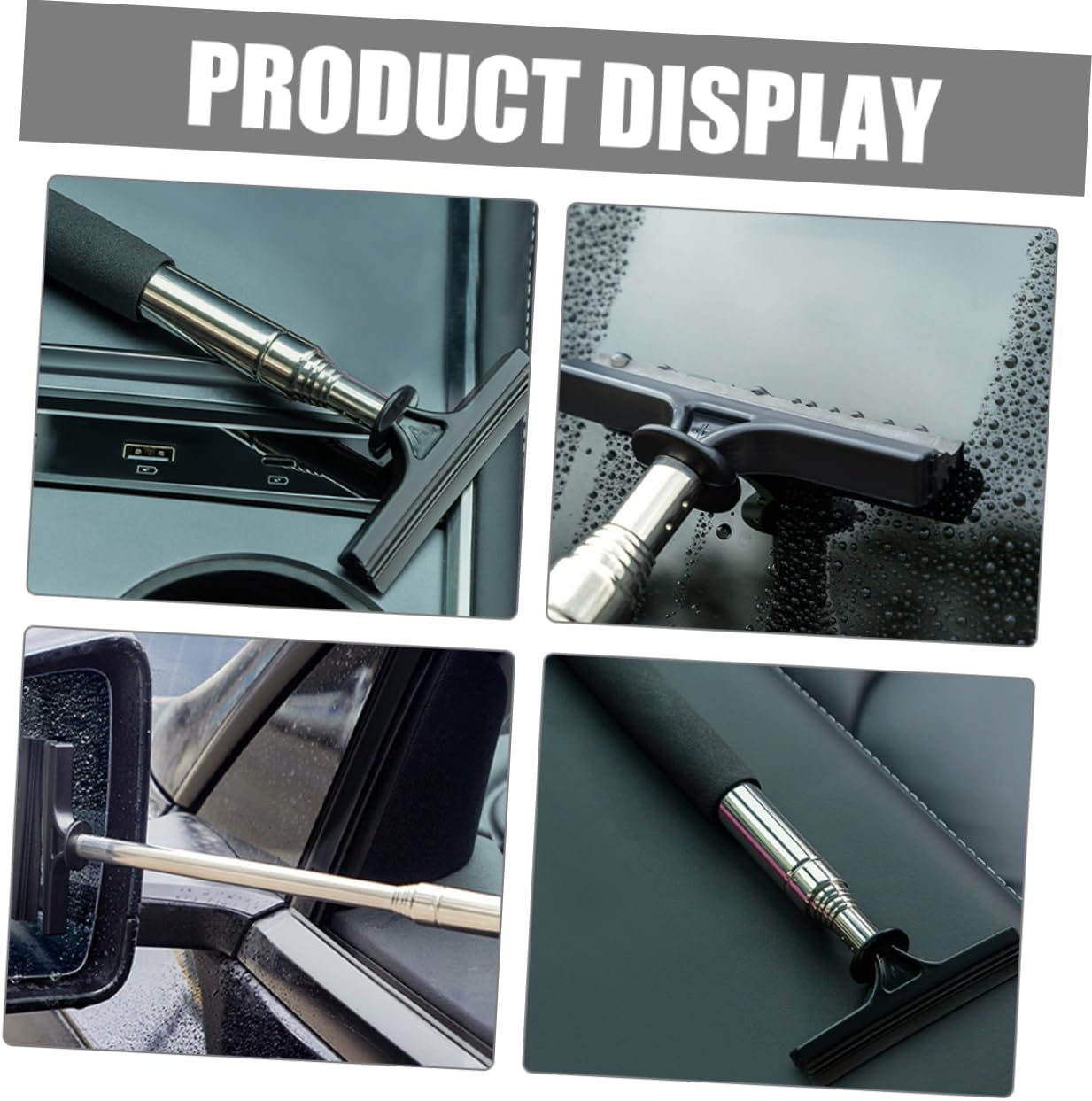 10pcs Mirror Cleaning Tools Car Windshield Wiper Compact Squeegee Broom