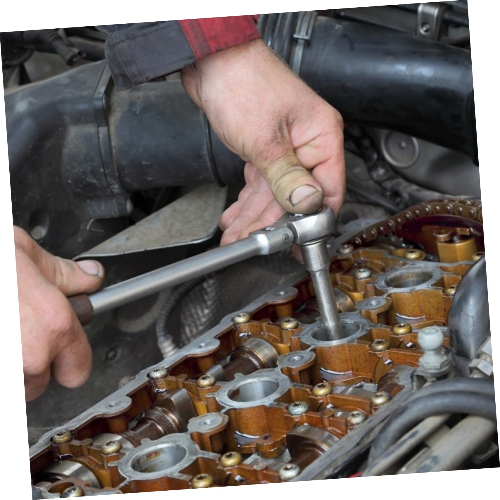 1ensemble Outil De Douille Pour Bougie Allumage Avec Cliquet De Haute Pour Réparation Auto Et