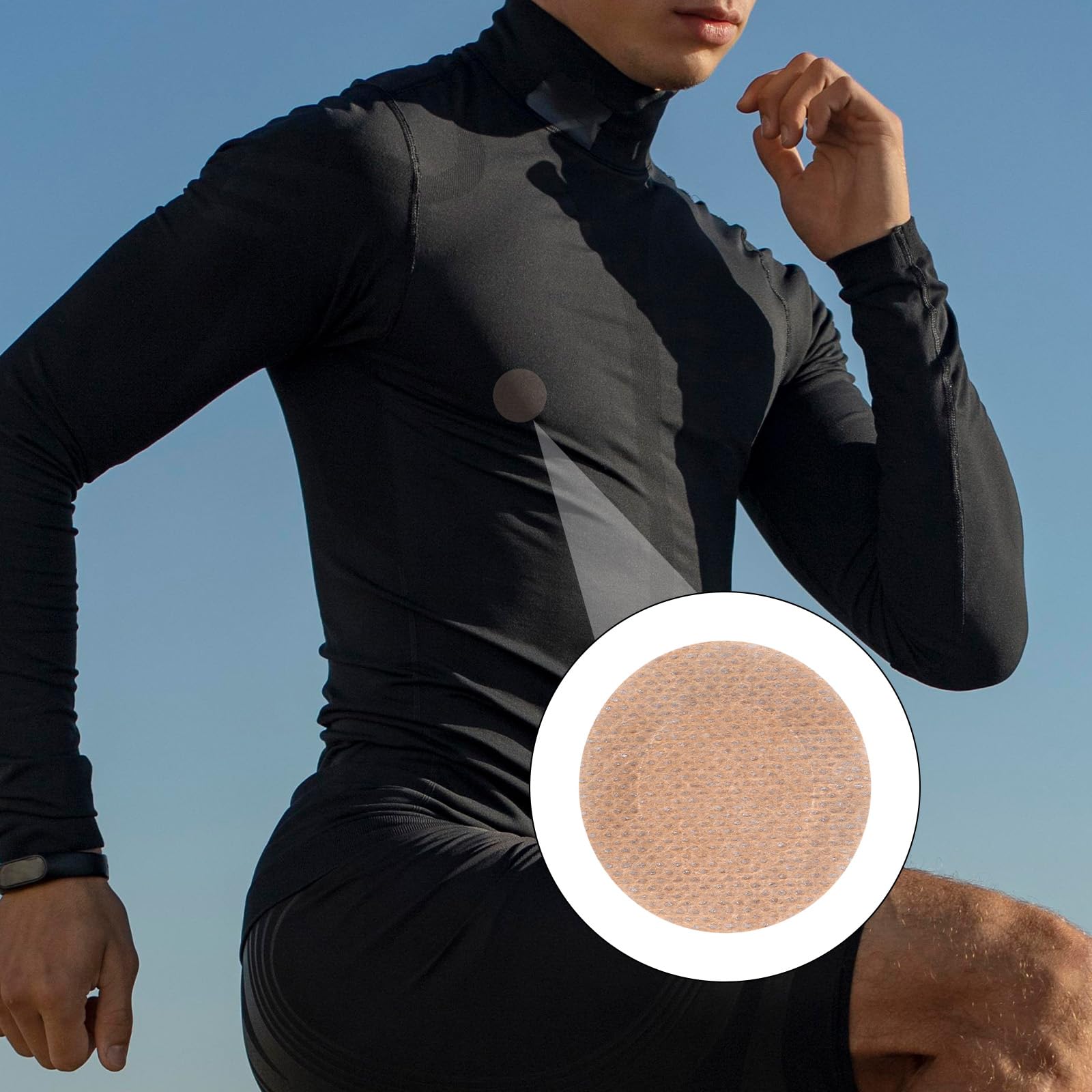 lasuroa 160pz/80 Paia di Copricapezzoli da Uomo, Copricapezzoli Invisibili Copricapezzolis Monouso Anti-Sfregamento Copricapezzolis da Corsa per Sport Palestra Lettini Abbronzanti Uso Quotidiano