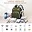 Lamroro Diaper Bag with Changing Station, Waterproof 3 in 1 Baby Diaper Backpack with Foldable Changing Pad, Large Travel Back Pack for Girl Boy, Green