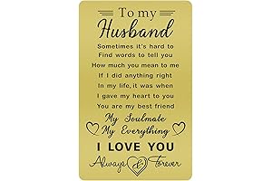 Husband Birthday Card - Valentines Day Gifts from Wife - Best Husband Gifts for Mens