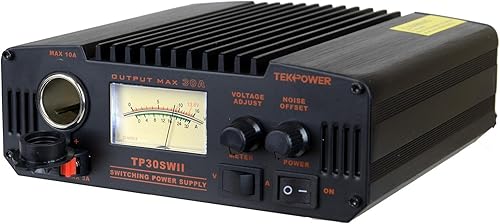 Miniatura 4 de TekPower TP30SWII 30 Amp DC 13.8V Fuente de alimentación de conmutación analógica con compensación de ruido
