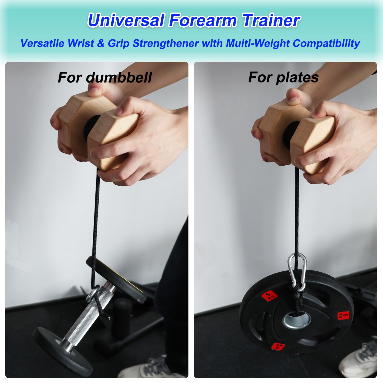 Grip Strength Trainer Pinch Block Wooden Grips With Heavy Duty