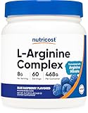 Nutricost L-Arginine Complex (Blue Raspberry, 60 Servings) - Gluten Free, Non-GMO