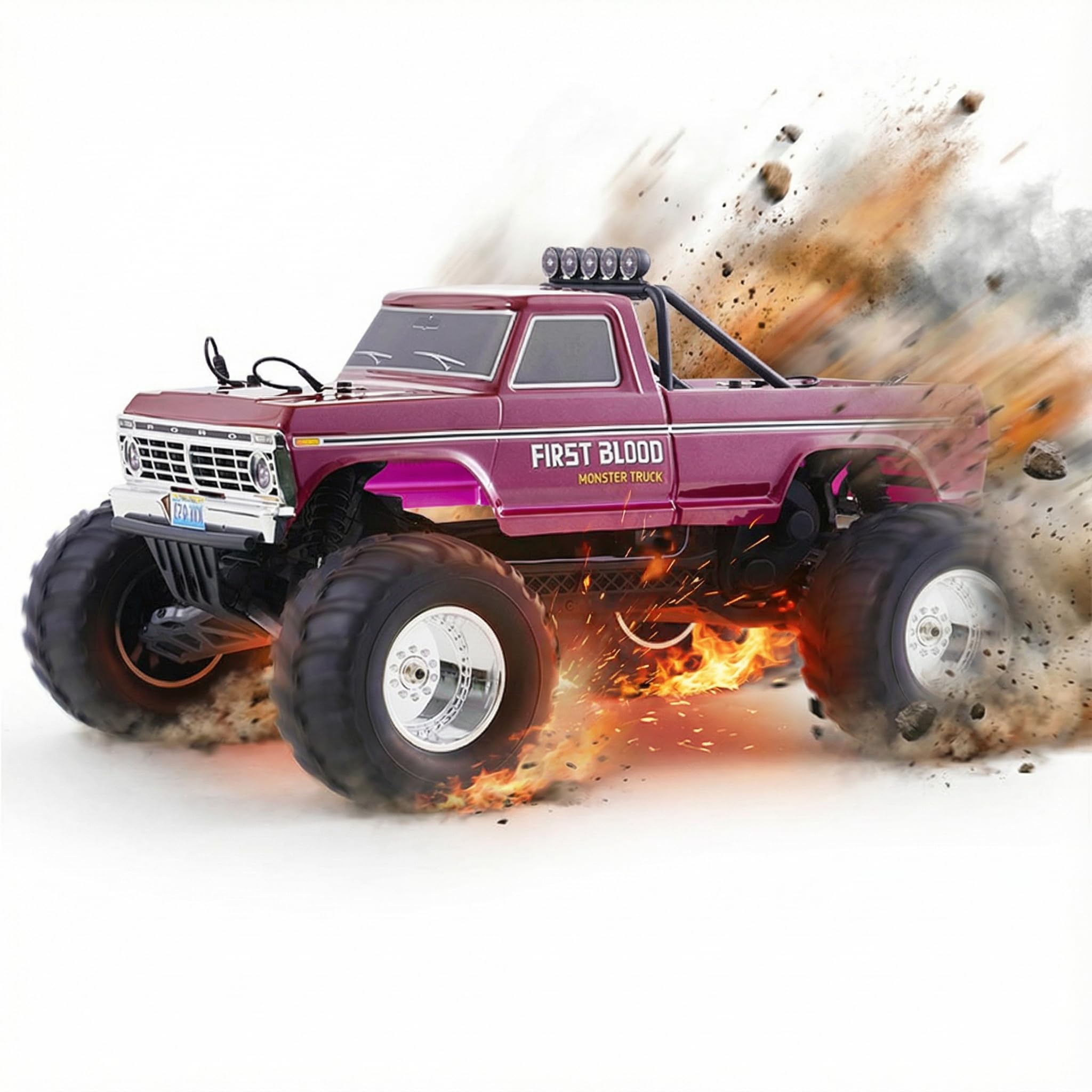 Amazon.com: FMS 1/10 RC Truck Ford F-100,2WD Monster Truck with