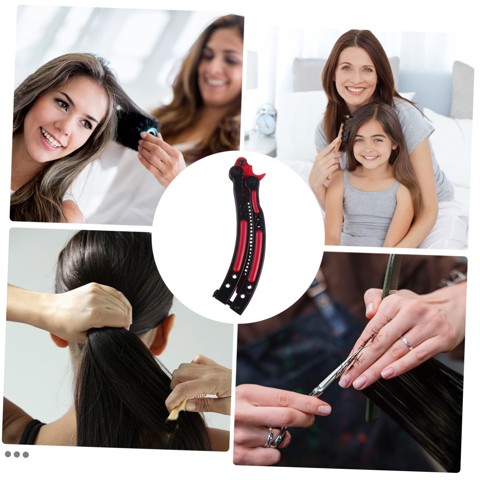 SHERCHPRY Peine De Acero Inoxidable Para Peluquería Peine De Mano Para Mujer y Hombre Para Casa