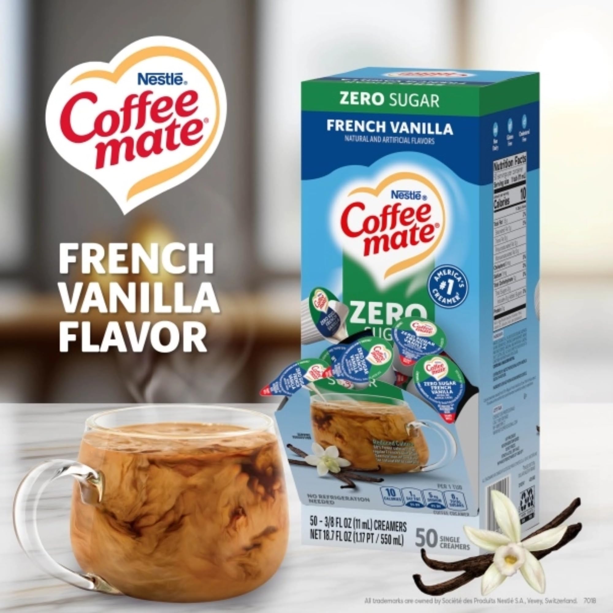 Amazon.com: Nestle Coffee mate Liquid Coffee Creamer Singles, Zero