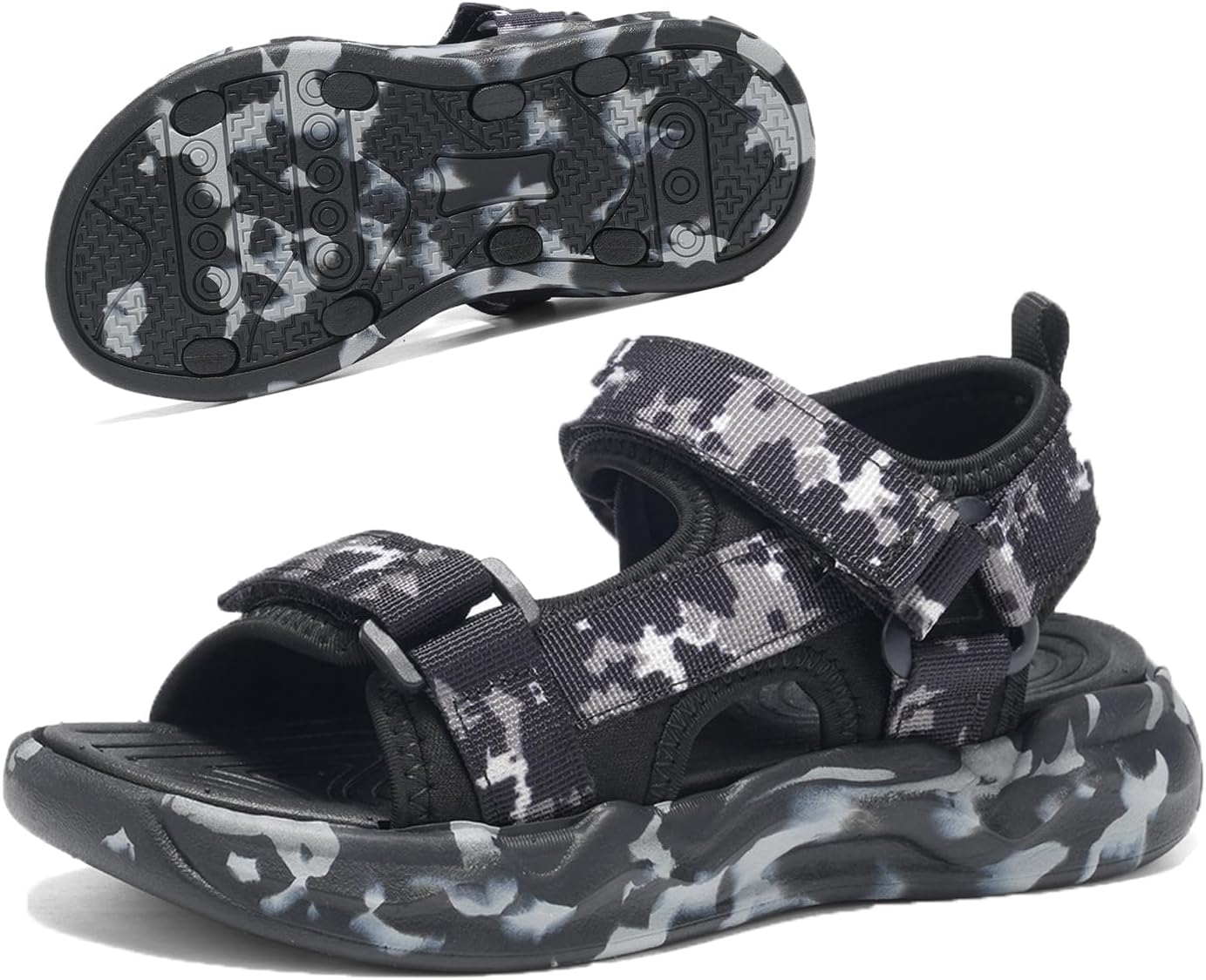 Kids Adjustable Sport Sandals Open Toe Quick Dry Beach Water Summer Shoes