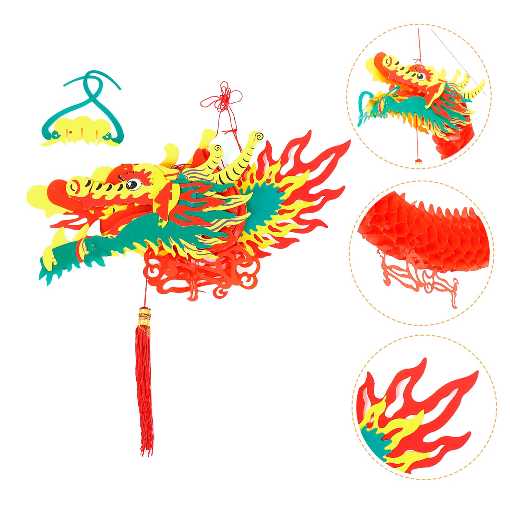 Alipis 10stücke Chinesische Drachen Laterne Für Neujahr Und Festivals Hängende Kunststoff Dekoration Mit Wunderschönem Design Für Festliche Atmosphäre